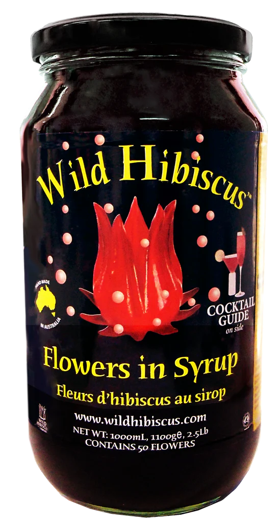Hibiscus Sauvages confites en sirop 50 fleurs