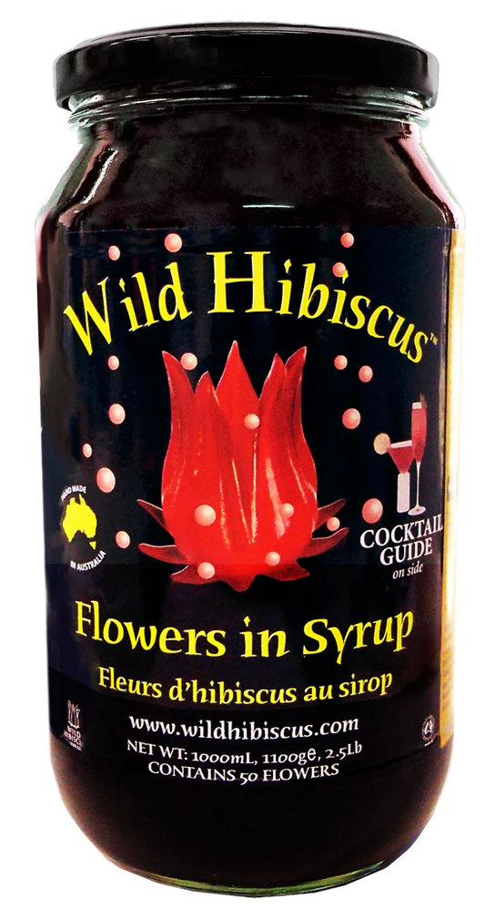 Hibiscus Sauvages confites en sirop 50 fleurs