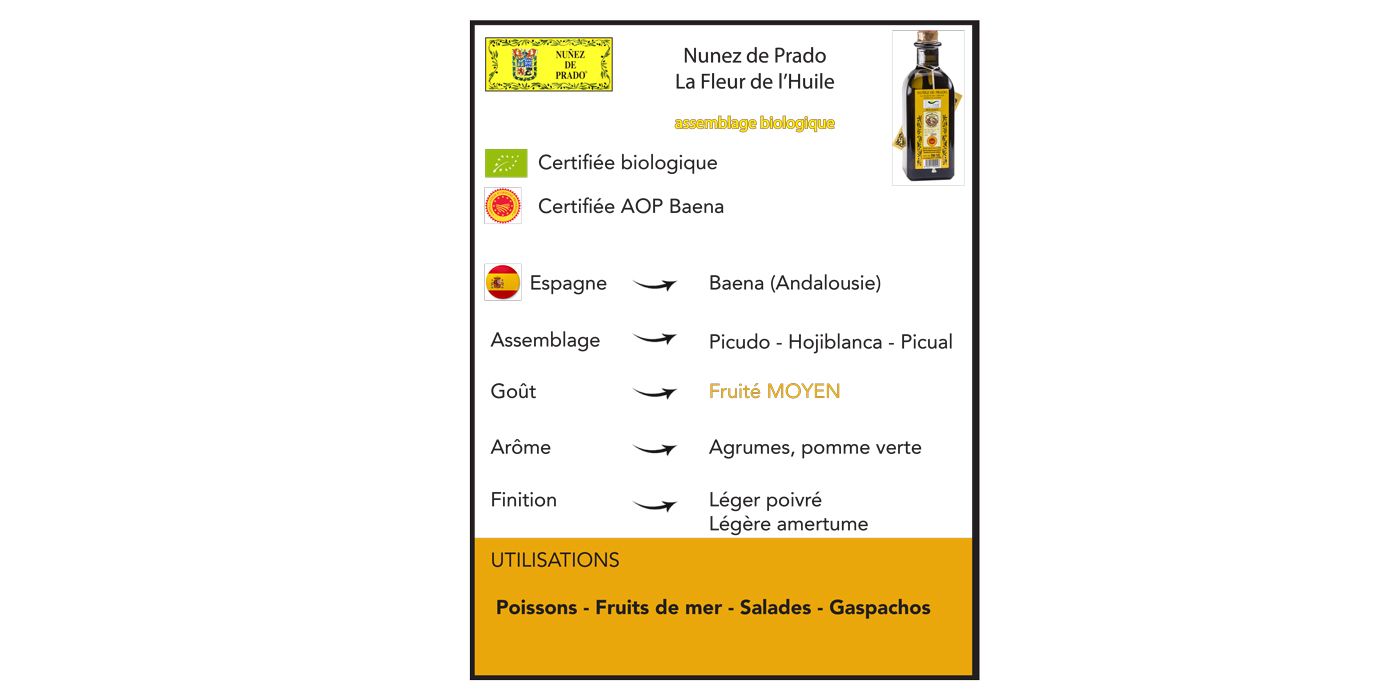 HUILE D'OLIVE NUNEZ BIO EX-VIERGE 500ML