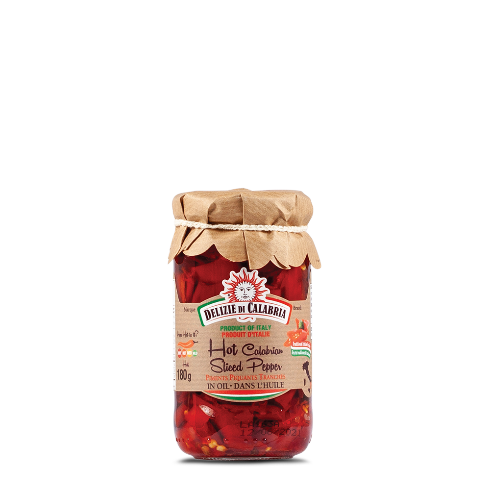 Hot peppers sliced ​​in oil 180g