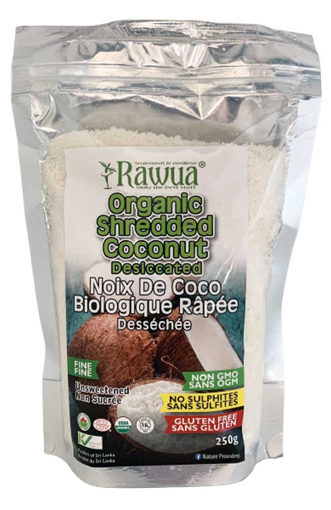 Organic finely grated dehydrated coconut 250g