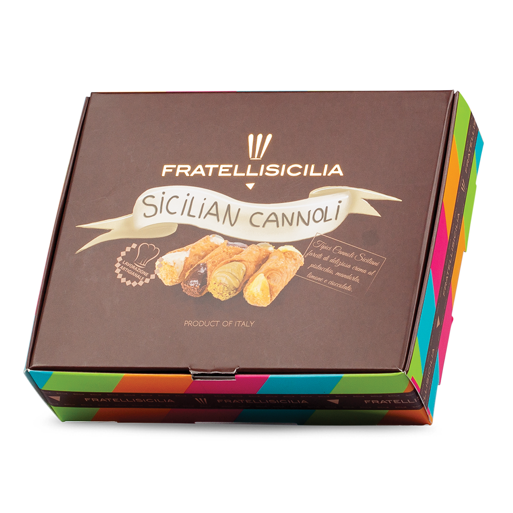 Assortment of cannolis, pistachios, almonds, lemon, chocolate 240 G
