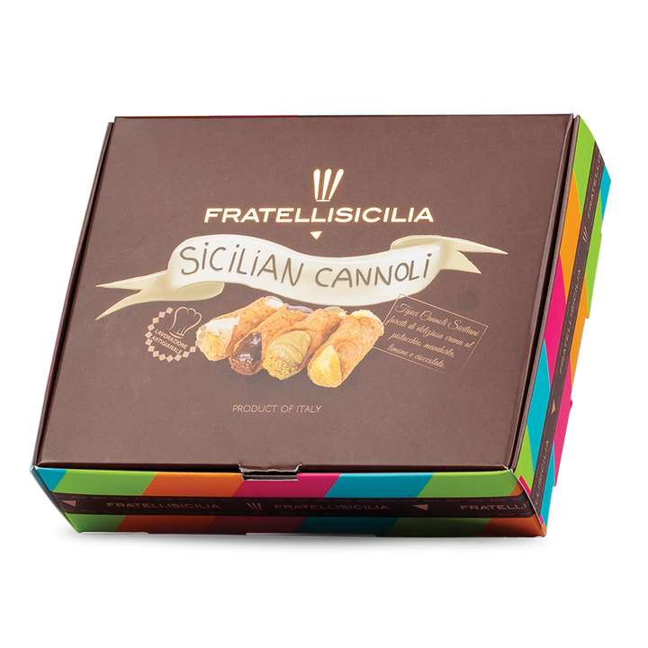 Assortiment de cannolis, pistaches, amandes, citron, chocolat 240 G