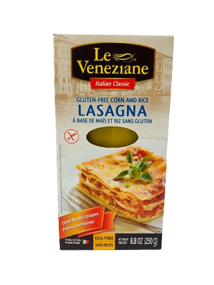 Lasagna à base de maïs et riz sans gluten 250g