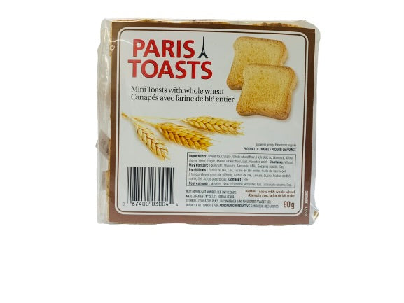 Canapés avec farine de blé entier 80g