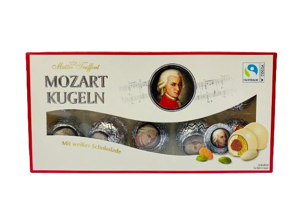 Boules à la Mozart avec chocolat blanc 200g