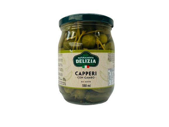 Capers With Stem 580ml
