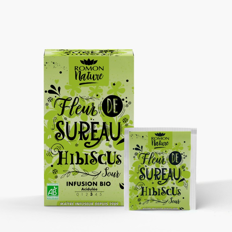 ORGANIC HIBISCUS ELDERFLOWER INFUSION 16 bags