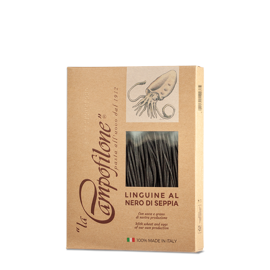 Linguine  aux oeufs Et à l'encre de seiche 250g