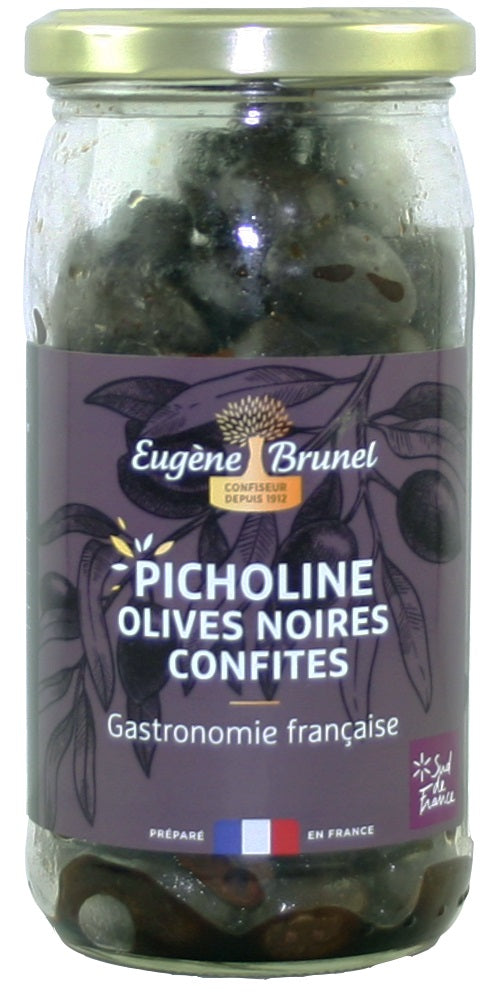 BRUNEL PICHOLINE BLACK OLIVES 350G