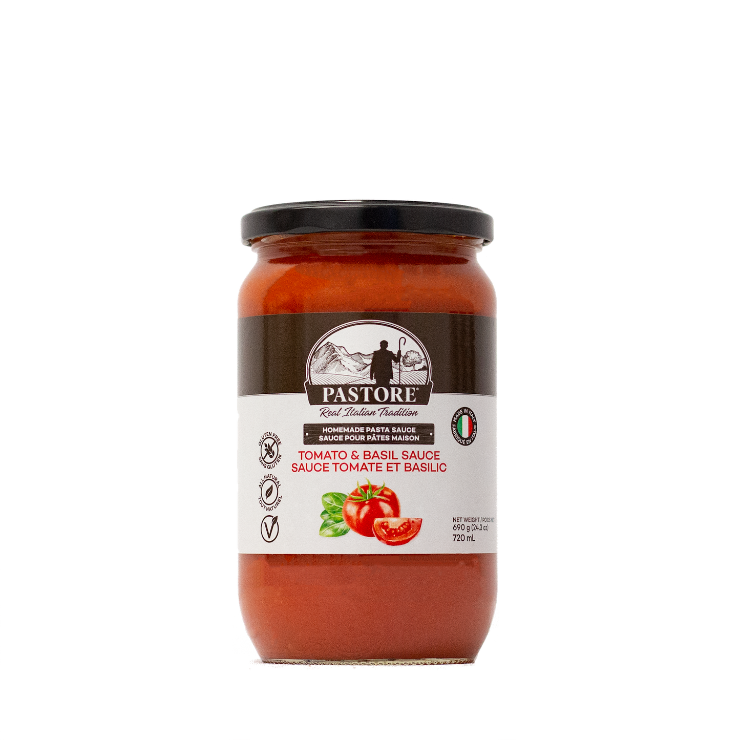 Pastore Tomato and Basil Sauce 720 ml