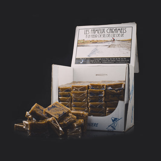 CARAMEL ESPRIT DU SEL PRÉSENTOIR FLEUR DE SEL 120X26G