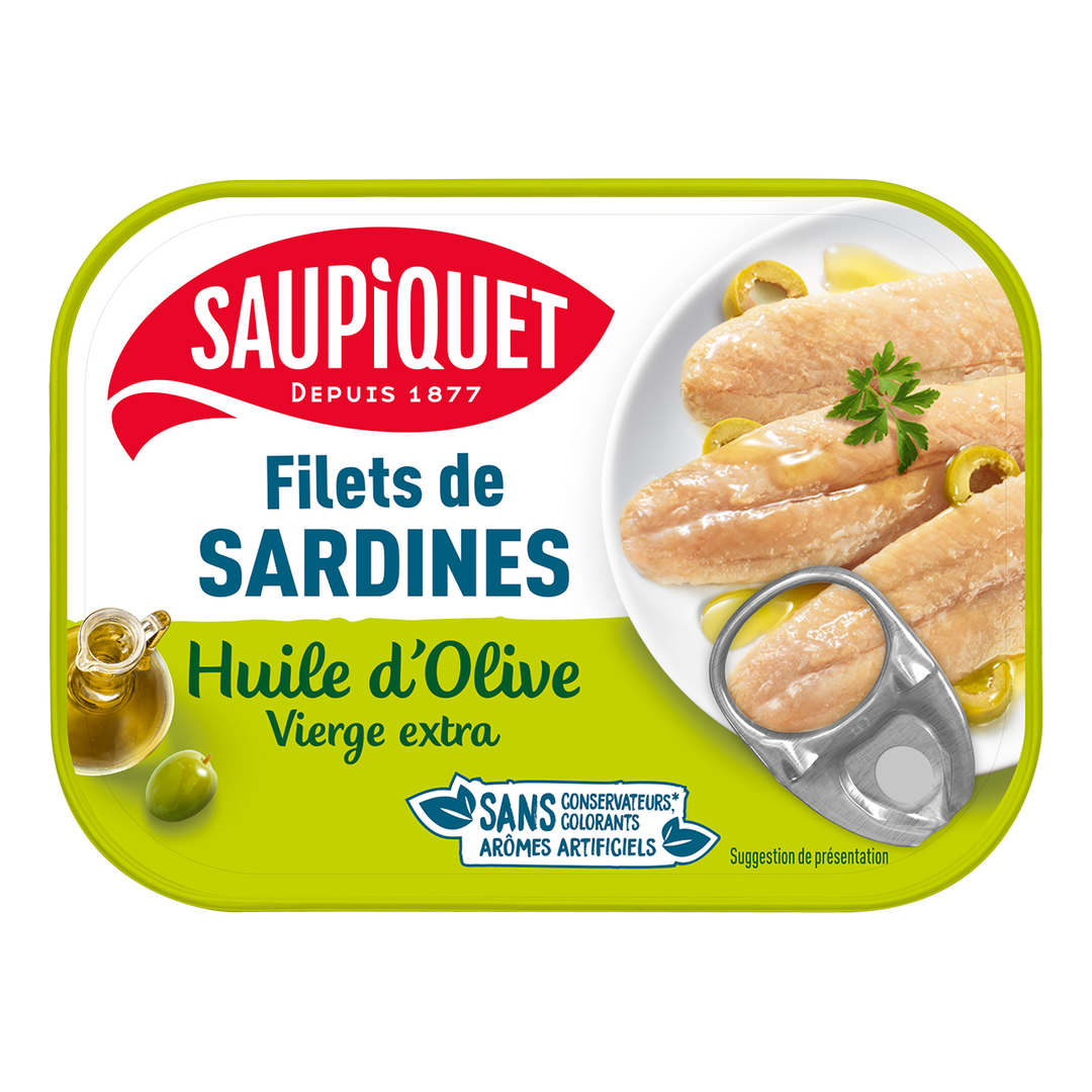 FILETS SARDINES HUILE D'OLIVE 100G