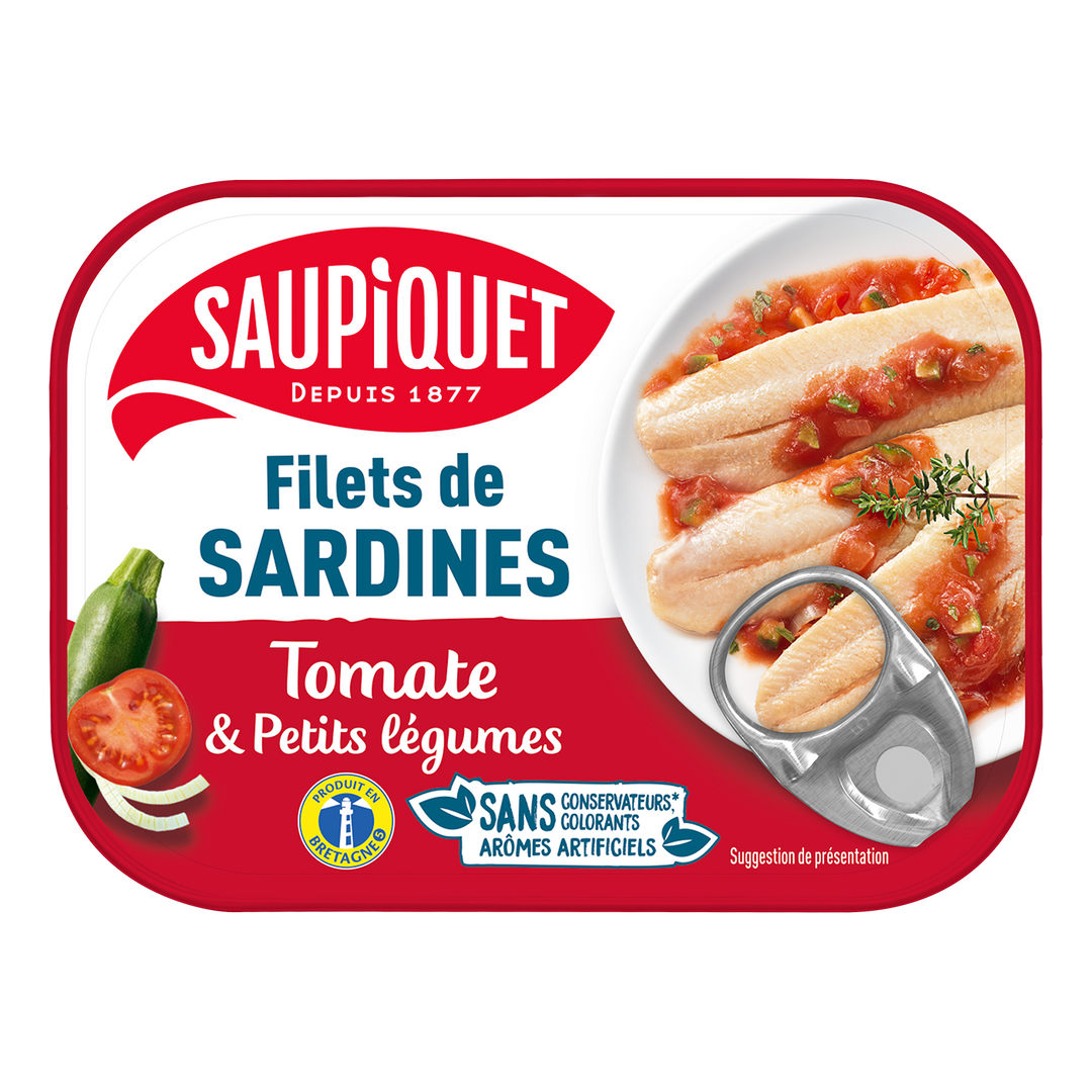 SARDINE FILLETS TOMATO VEGETABLES 100G