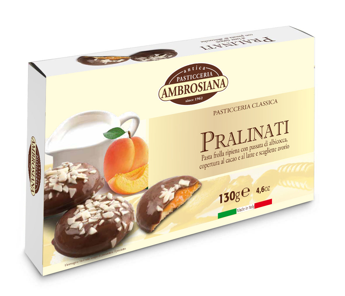 PRALINATI MILK Biscuit WITH APRICOT JAM 130g