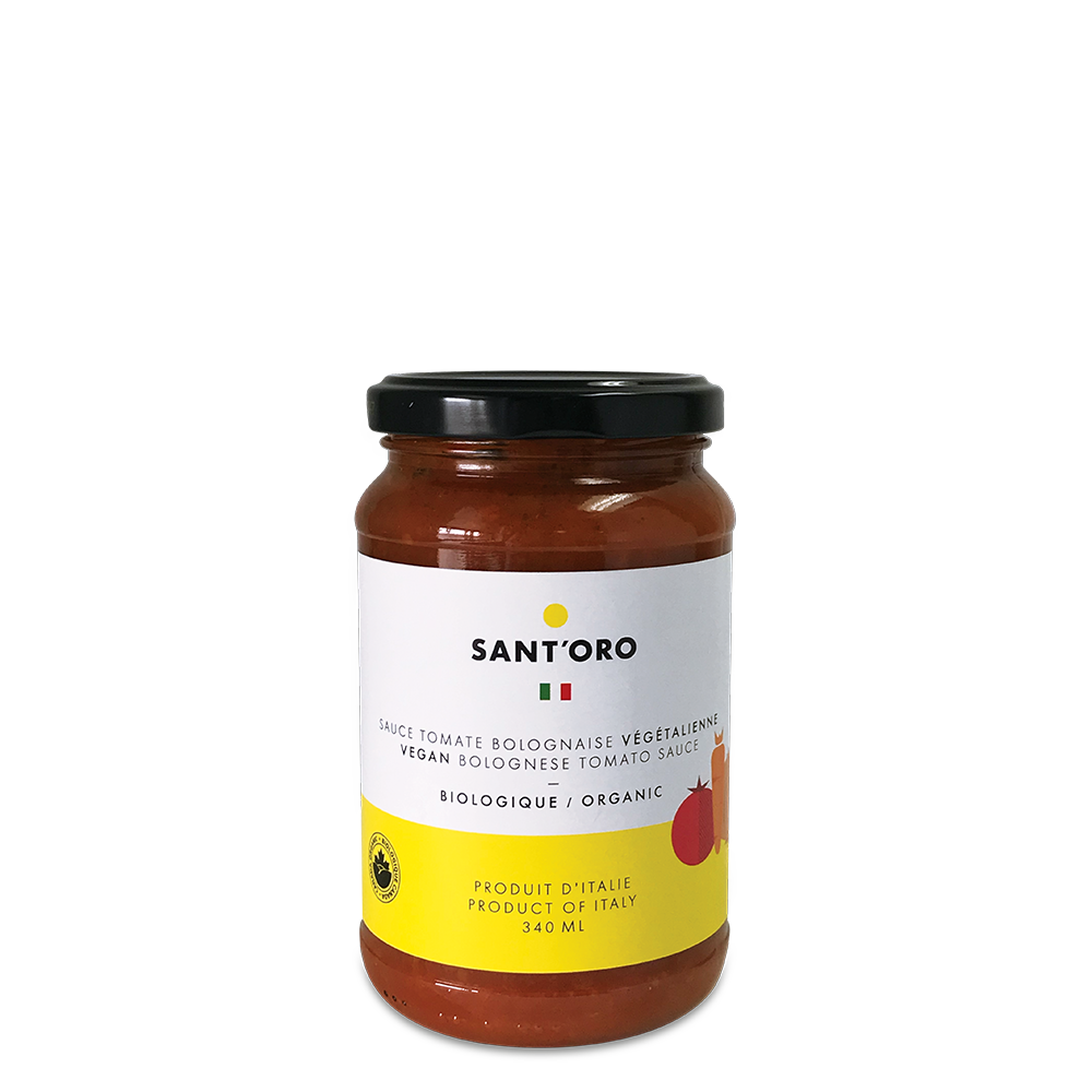 Sauce tomate bolognaise végétalienne biologique 340ml