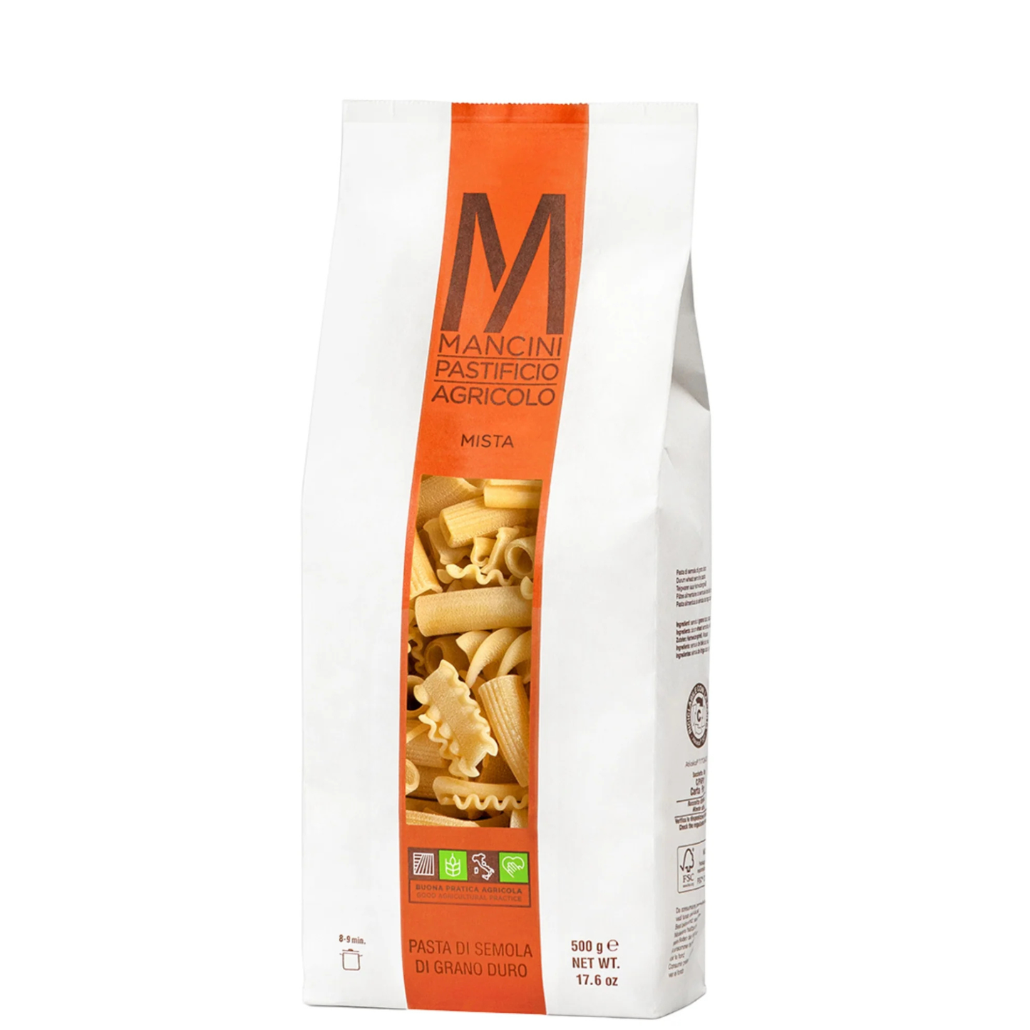 MÉLANGE DE PÂTES MISTA 500G MANCINI – 7 FORMES ITALIENNES GASTRONOMIQUES