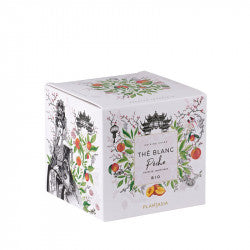 ORGANIC PEACH WHITE TEA - METAL CUBE 24 bags