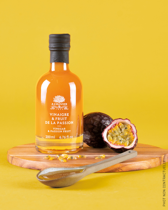 VINAIGRE L'OLIVIER PULPE DE FRUIT DE LA PASSION 200ML