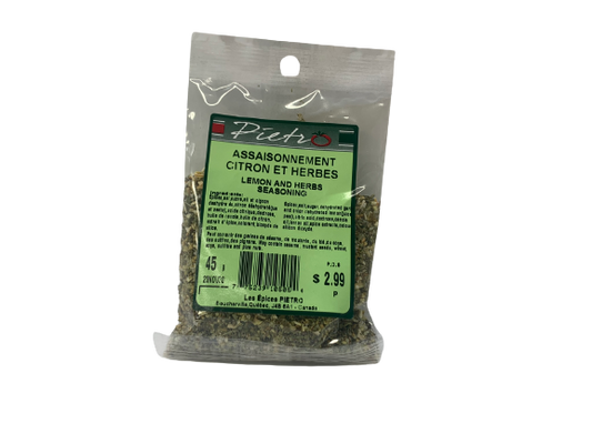 Assaisonnement citron et herbes 40g