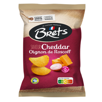 Roscoff onion cheddar crisps 125g