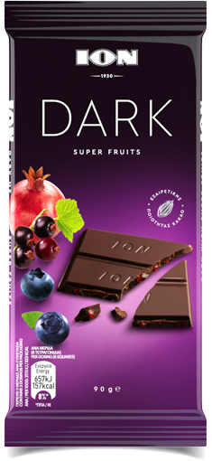 Chocolat Dark super fruits 90g