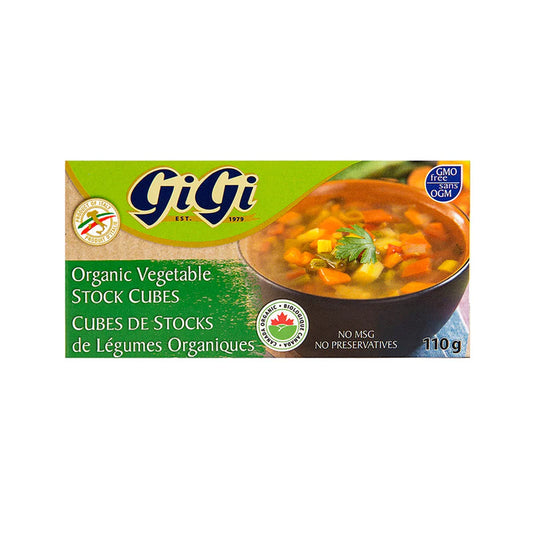 CUBES DE BOUILLON LÉGUMES BIO 110G – GIGI