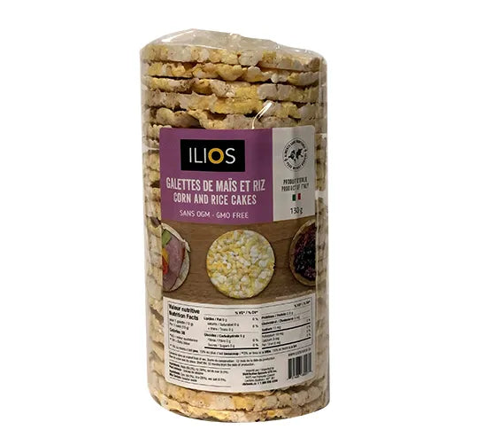 Galettes de maïs et riz Ilios 130g