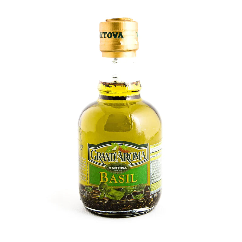 Huile d'olive infusée au basilic 250ml