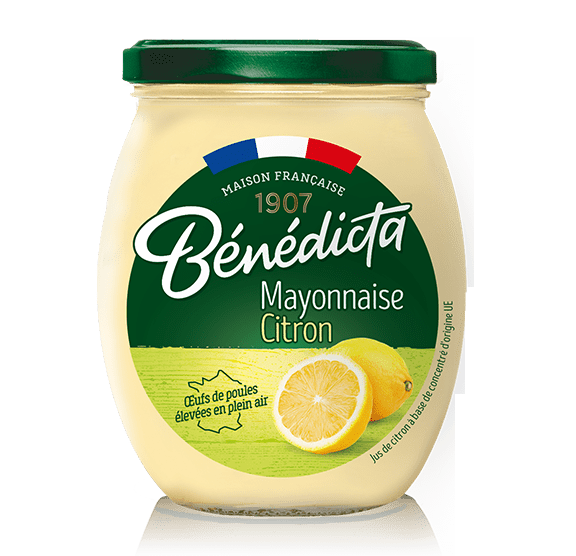 Bénédicta Lemon Mayonnaise 255g – French Mayonnaise with Tangy Notes