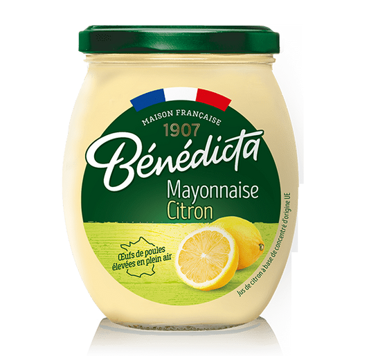 Bénédicta Lemon Mayonnaise 255g – French Mayonnaise with Tangy Notes