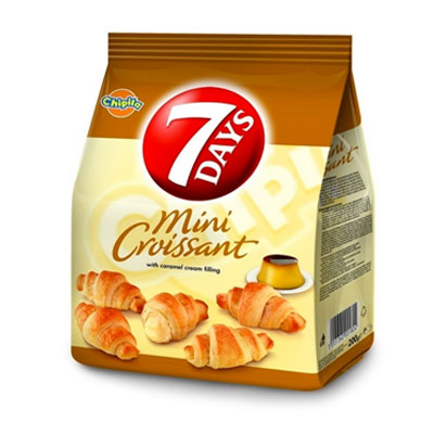 Mini croissants with Vanilla custard cream flavor 185g