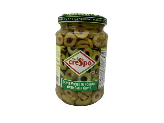 Green olives in slices 250ml