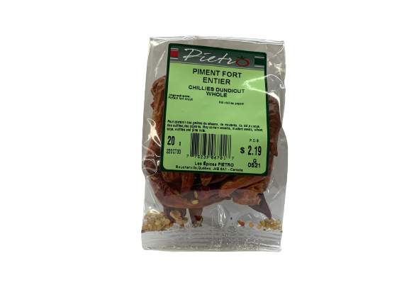 Whole hot pepper 20g