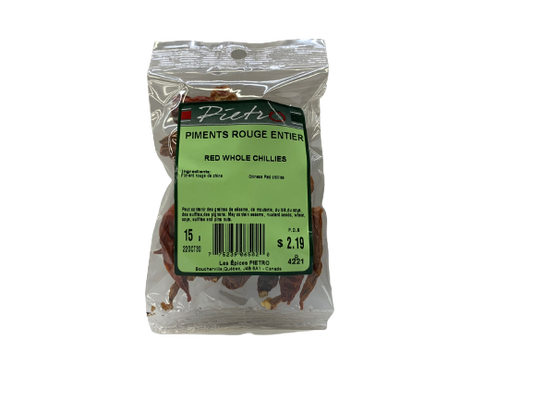 Piments rouge entier 15g