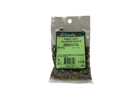 Piment vert jalapeno broyé 15g