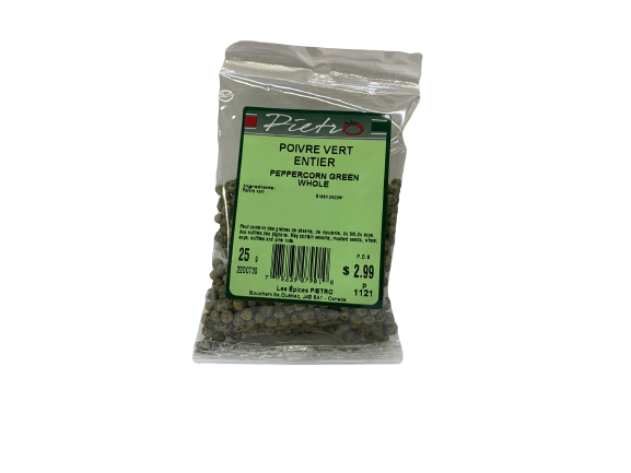 Whole green pepper 25g