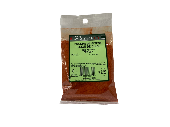 Poudre de piment rouge de Chine 30g