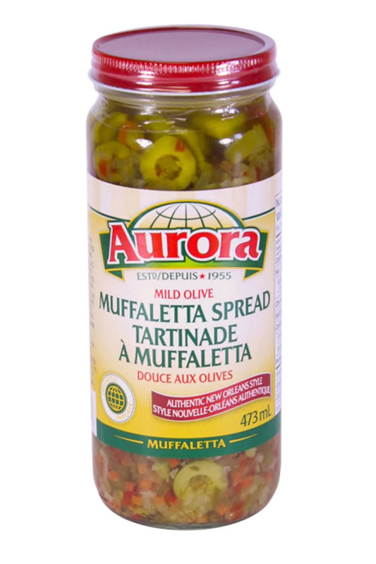 Tartinade à Muffaletta Douce aux Olives 473ml de Aurora