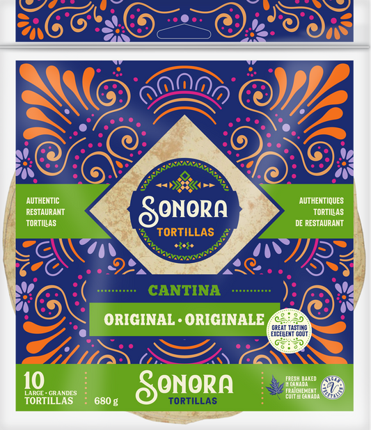 Wide wheat tortillas 680g